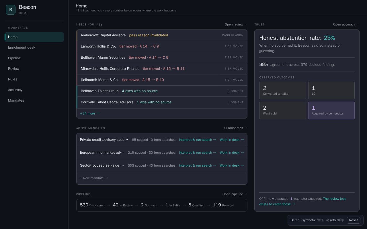 Preview of Beacon Demo