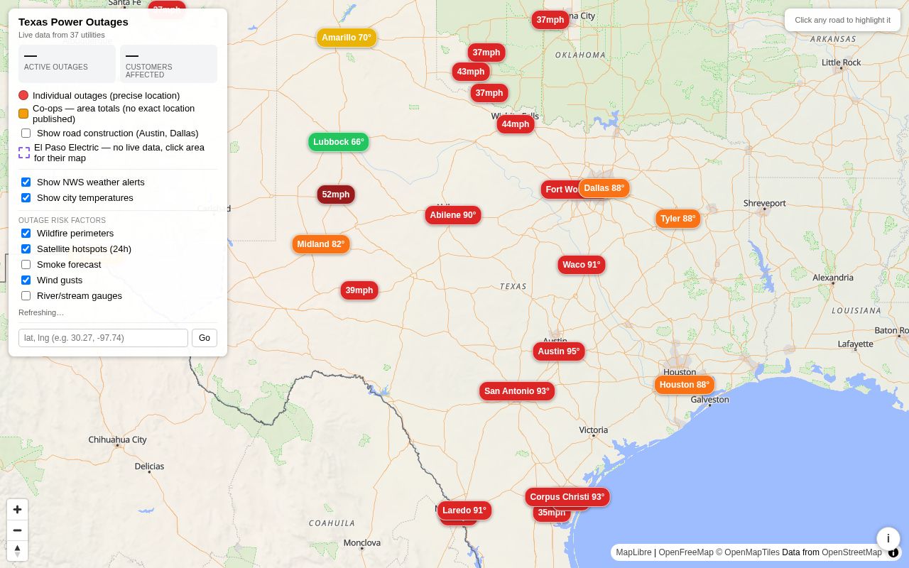 Preview of Tx Utility Map
