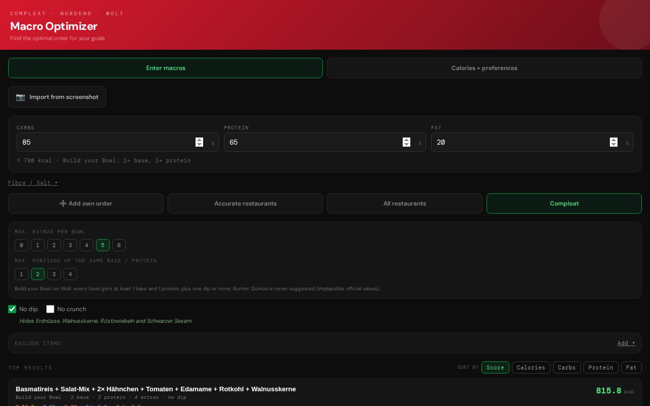 Preview of Macro Optimizer Frankfurt – Makro-Optimizer für Restaurant-Bestellungen (PWA)