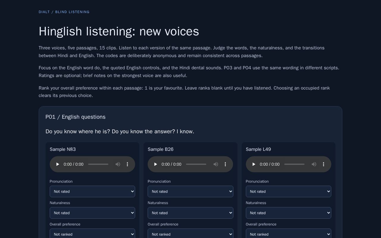 Preview of Hinglish Listening Room