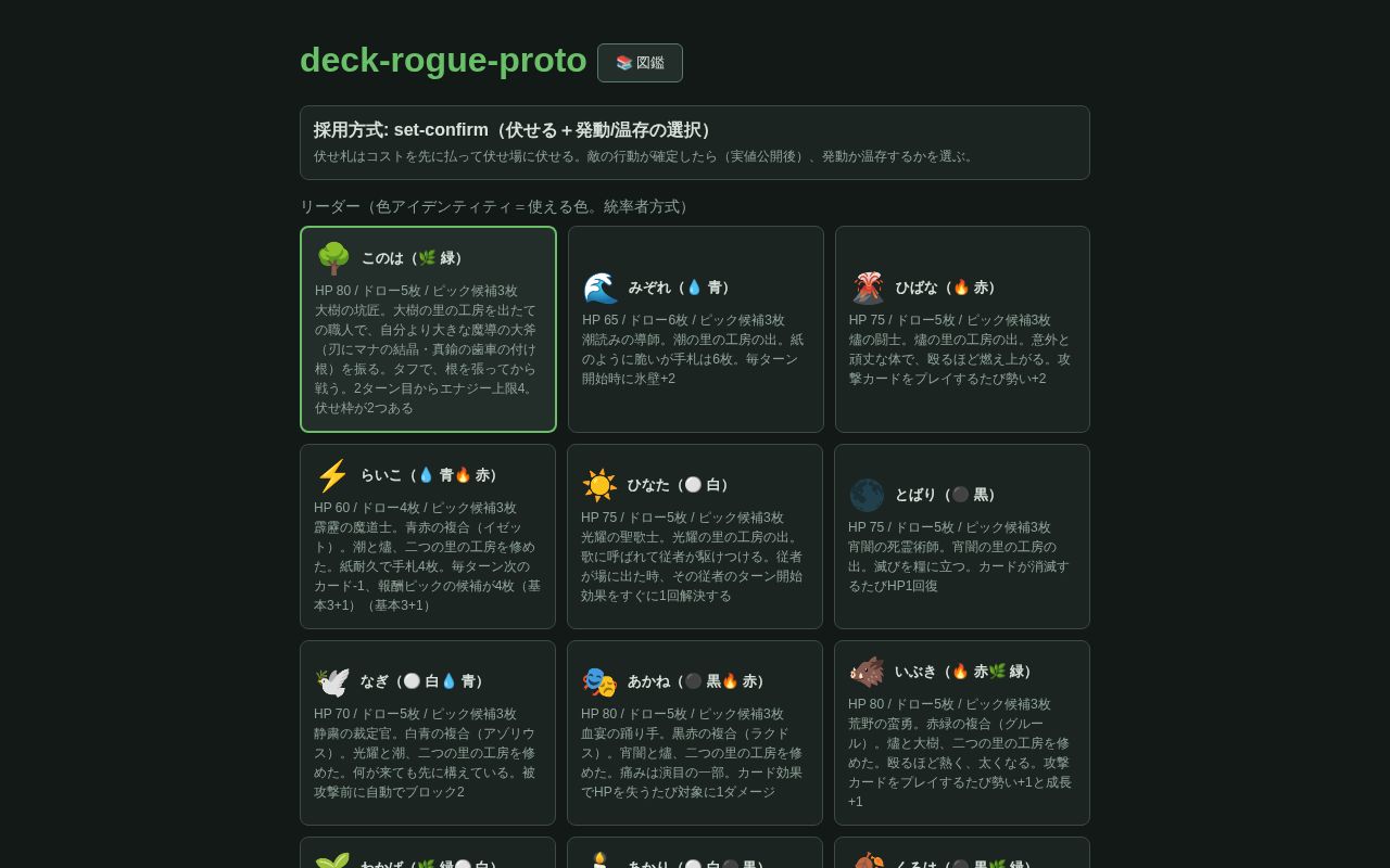 Preview of Deck Rogue Proto
