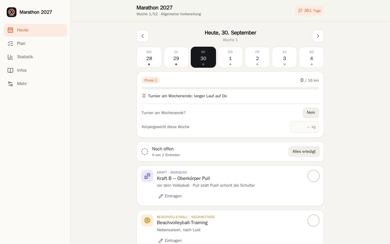 Preview of Marathon Tracker