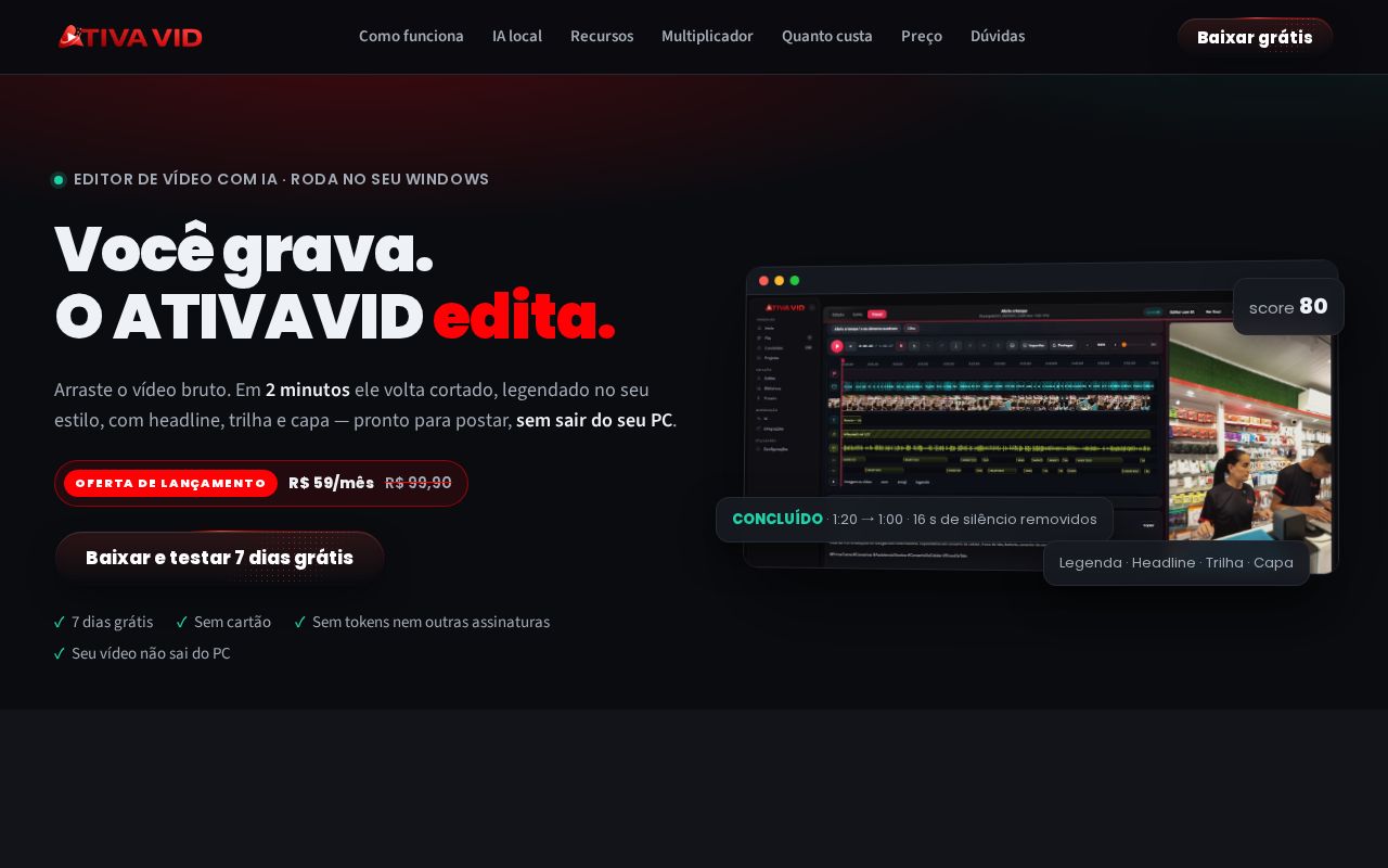Preview of Ativavid Site