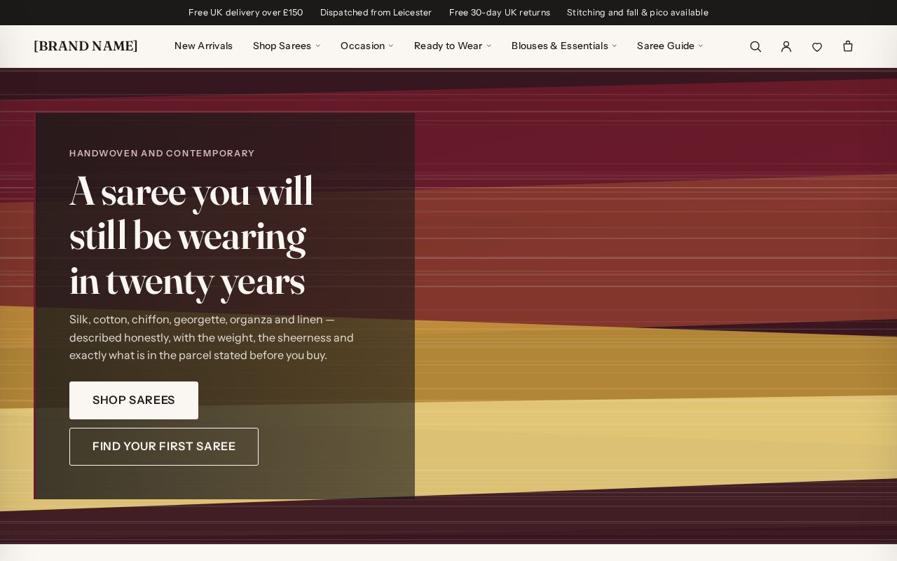 Preview of Premium Saree Storefront