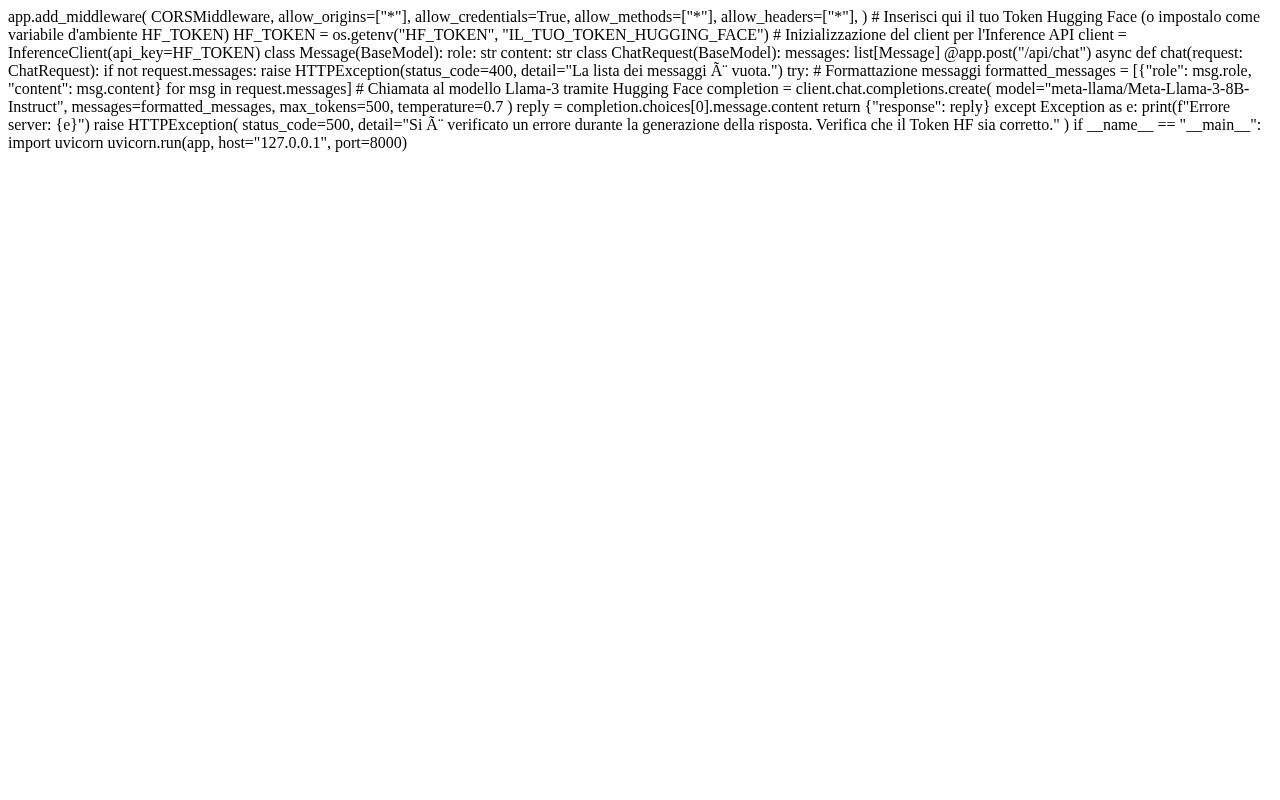 Preview of Chatgp Improvvisato