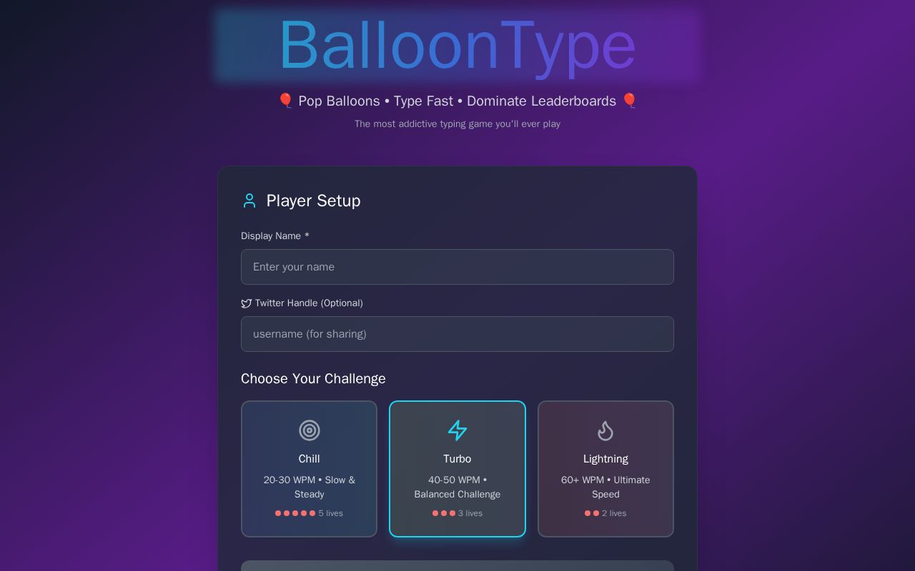 Preview of BalloonType Challenge