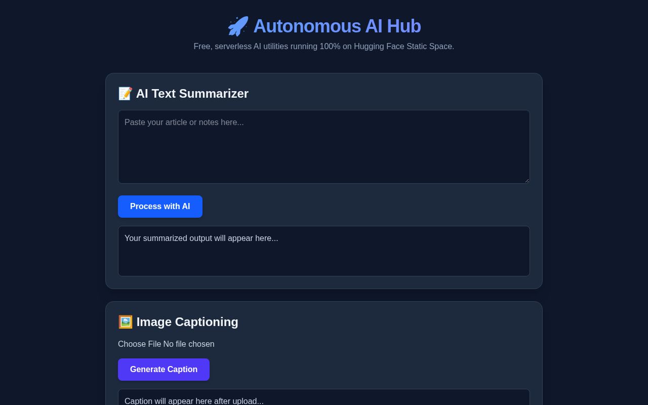 Preview of Ai Utility Hub