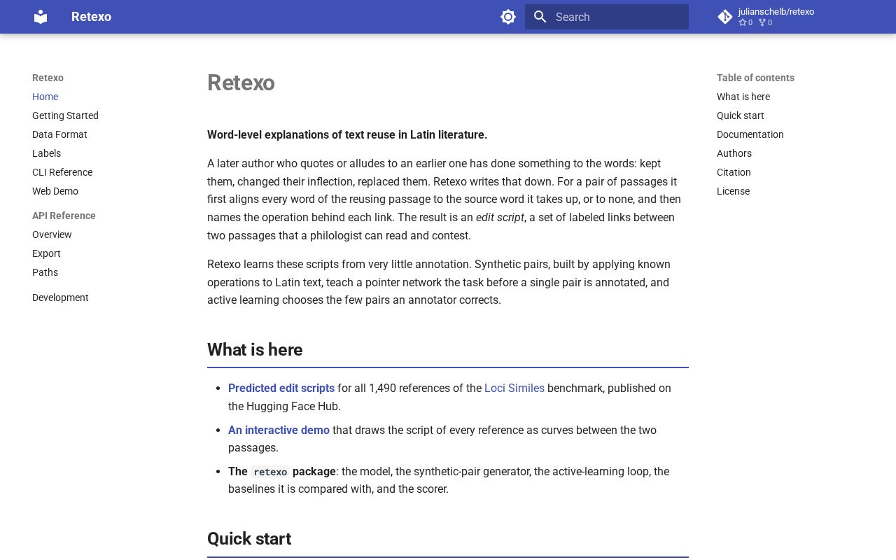 Preview of Retexo
