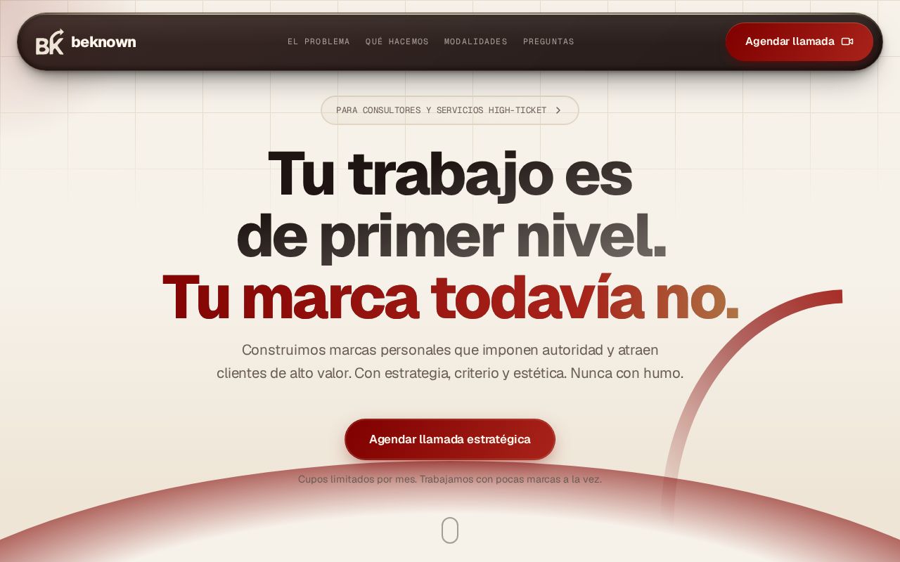 Preview of Beknown Web