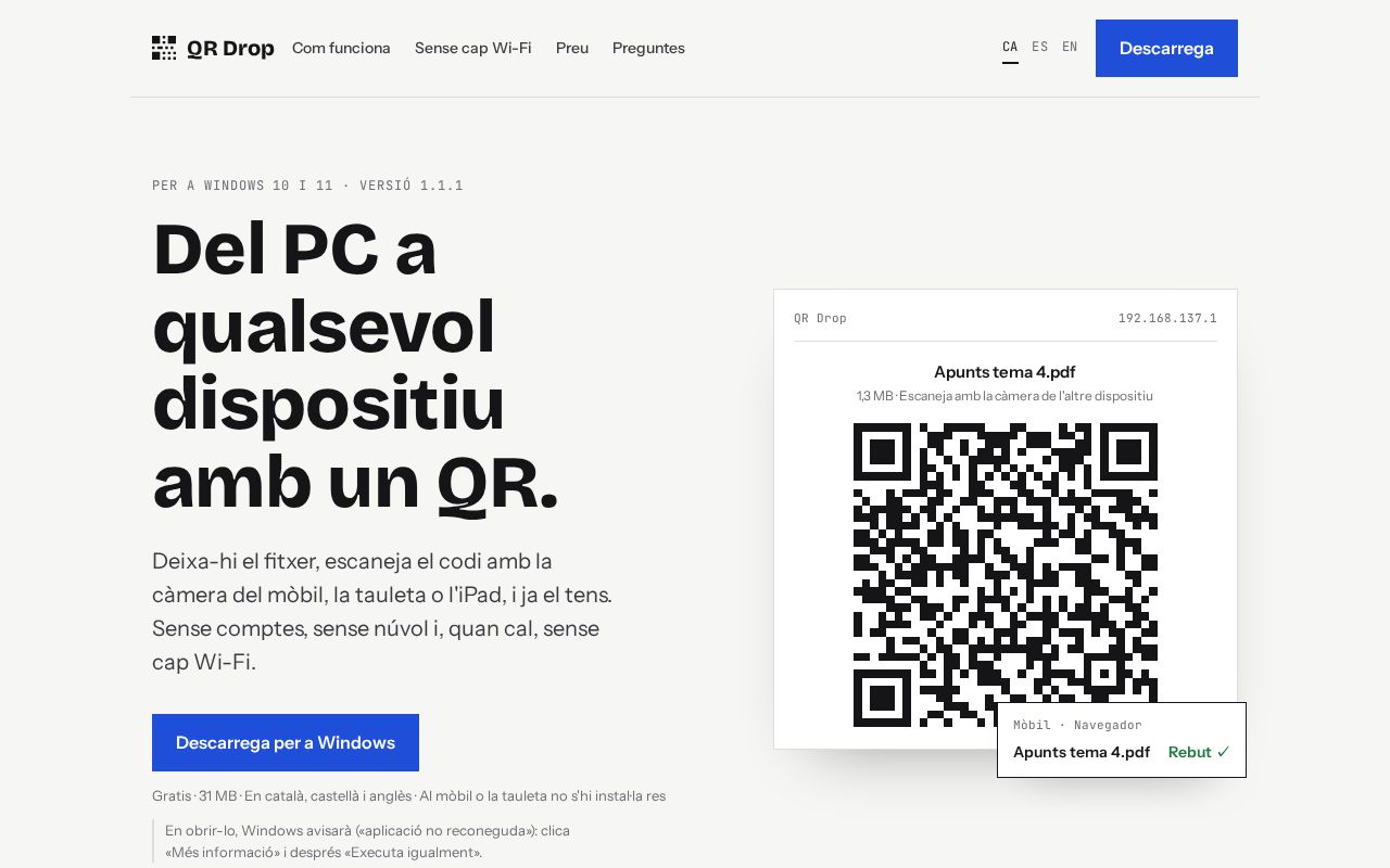 Preview of Qrdrop
