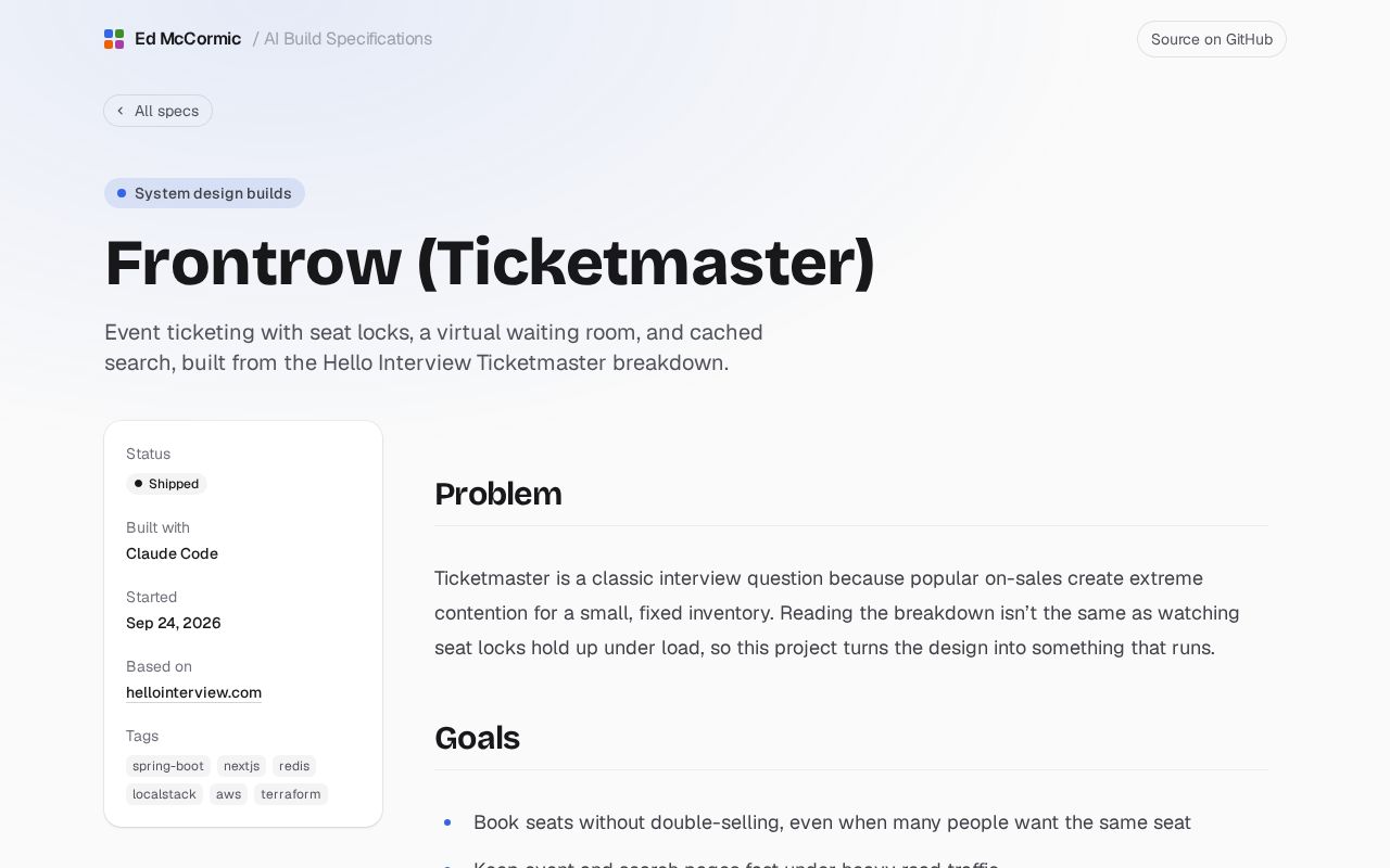 Preview of Frontrow Ticketmaster