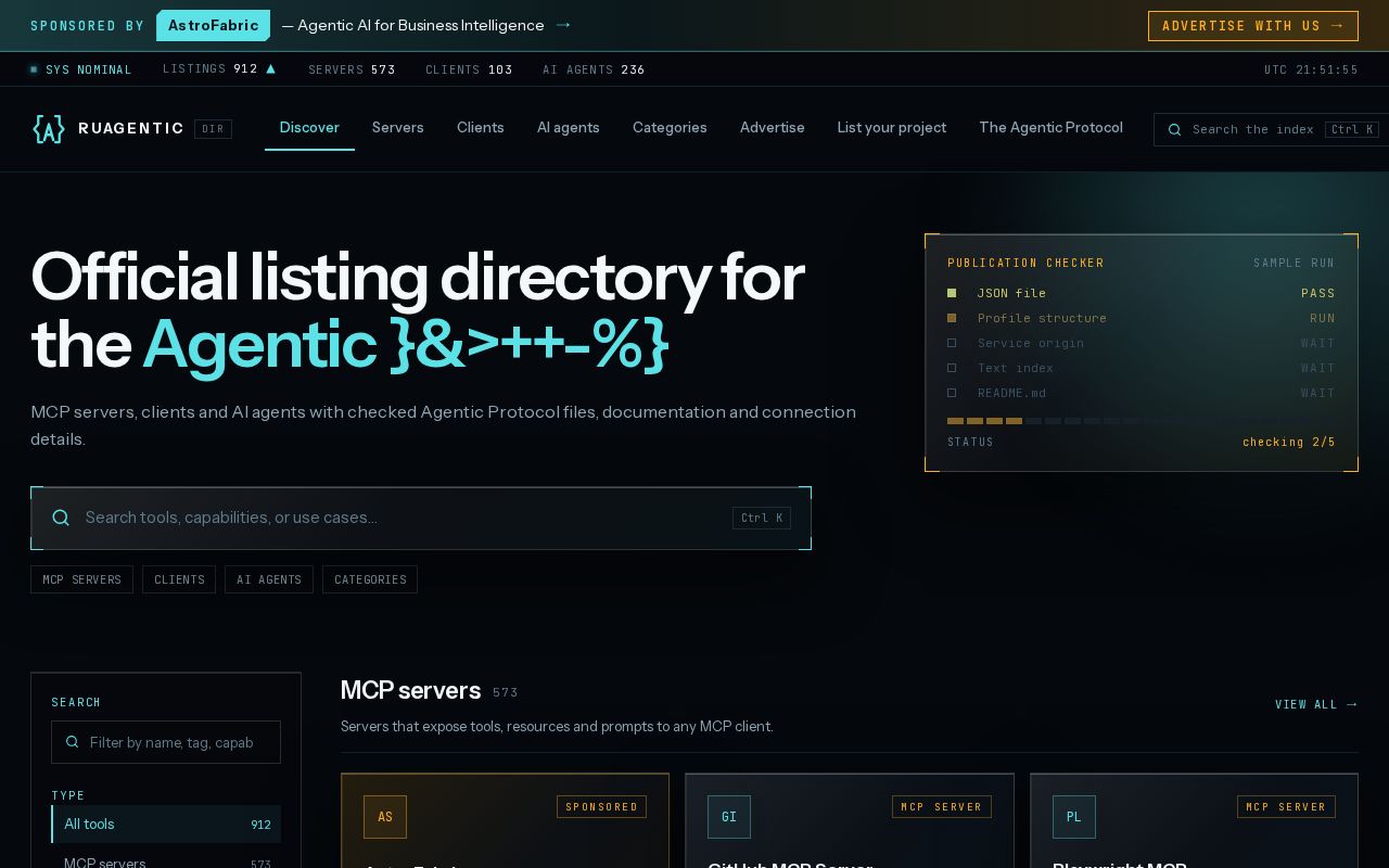 Preview of Ruagentic Directory