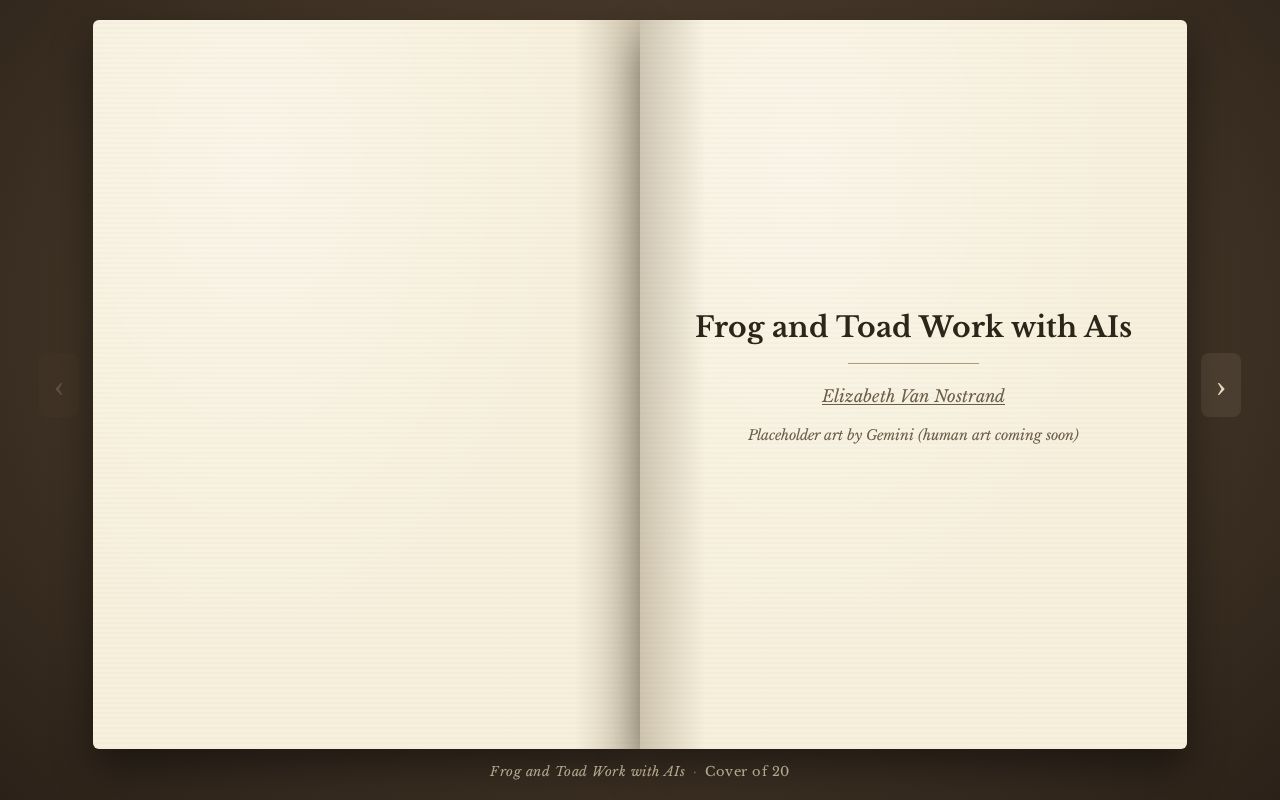 Preview of A storybook web app that reads like a picture book, with turnable pages