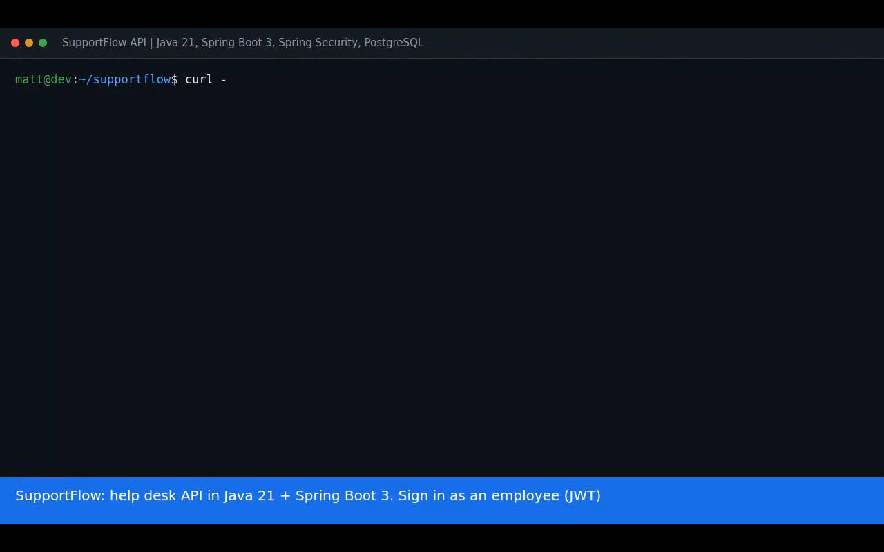 Preview of Supportflow Helpdesk