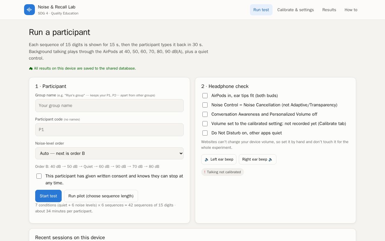 Preview of Noise Recall Lab