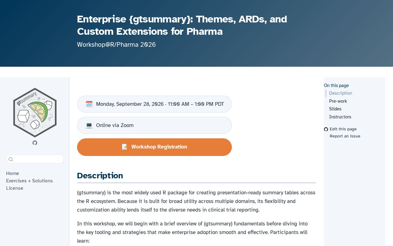 Preview of Rpharma Workshop Gtsummary Adoption 2026