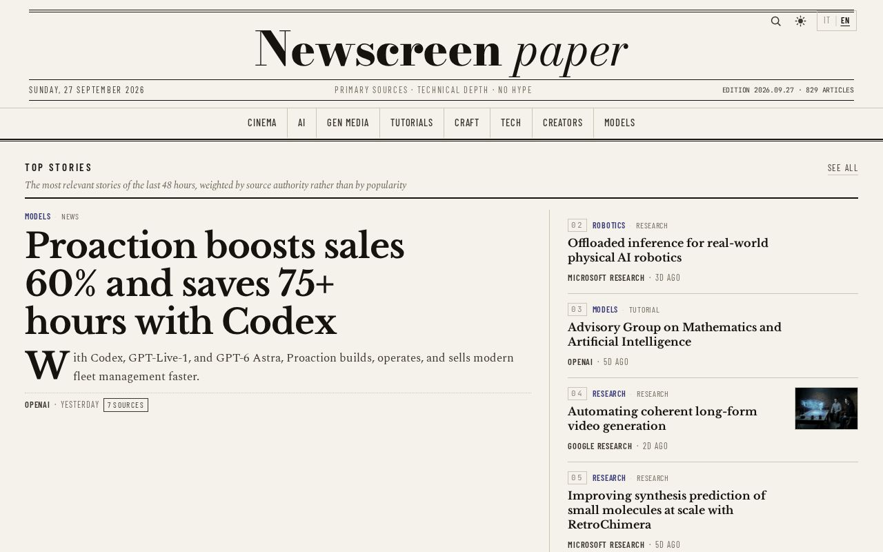 Preview of Newscreen Paper