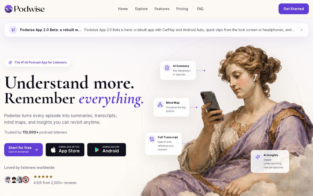 Preview of Podwise