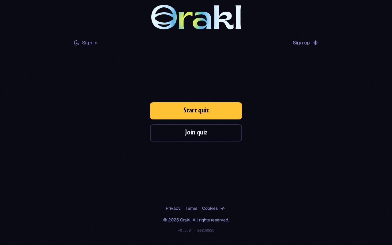 Preview of Orakl App