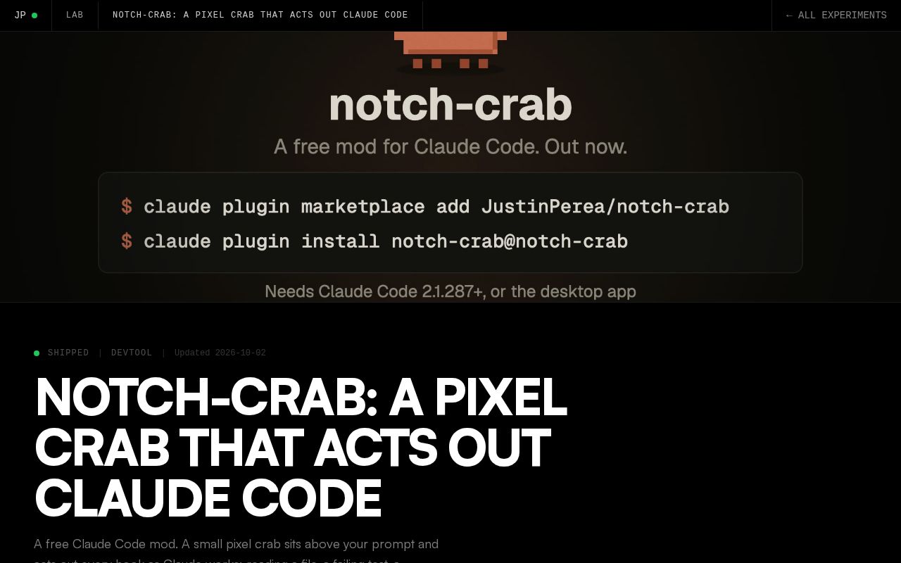 Preview of Notch Crab