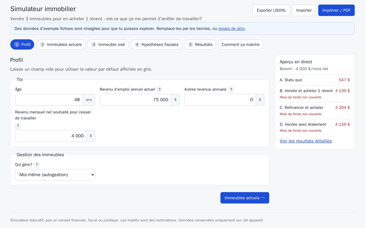 Preview of Simulateur immobilier
