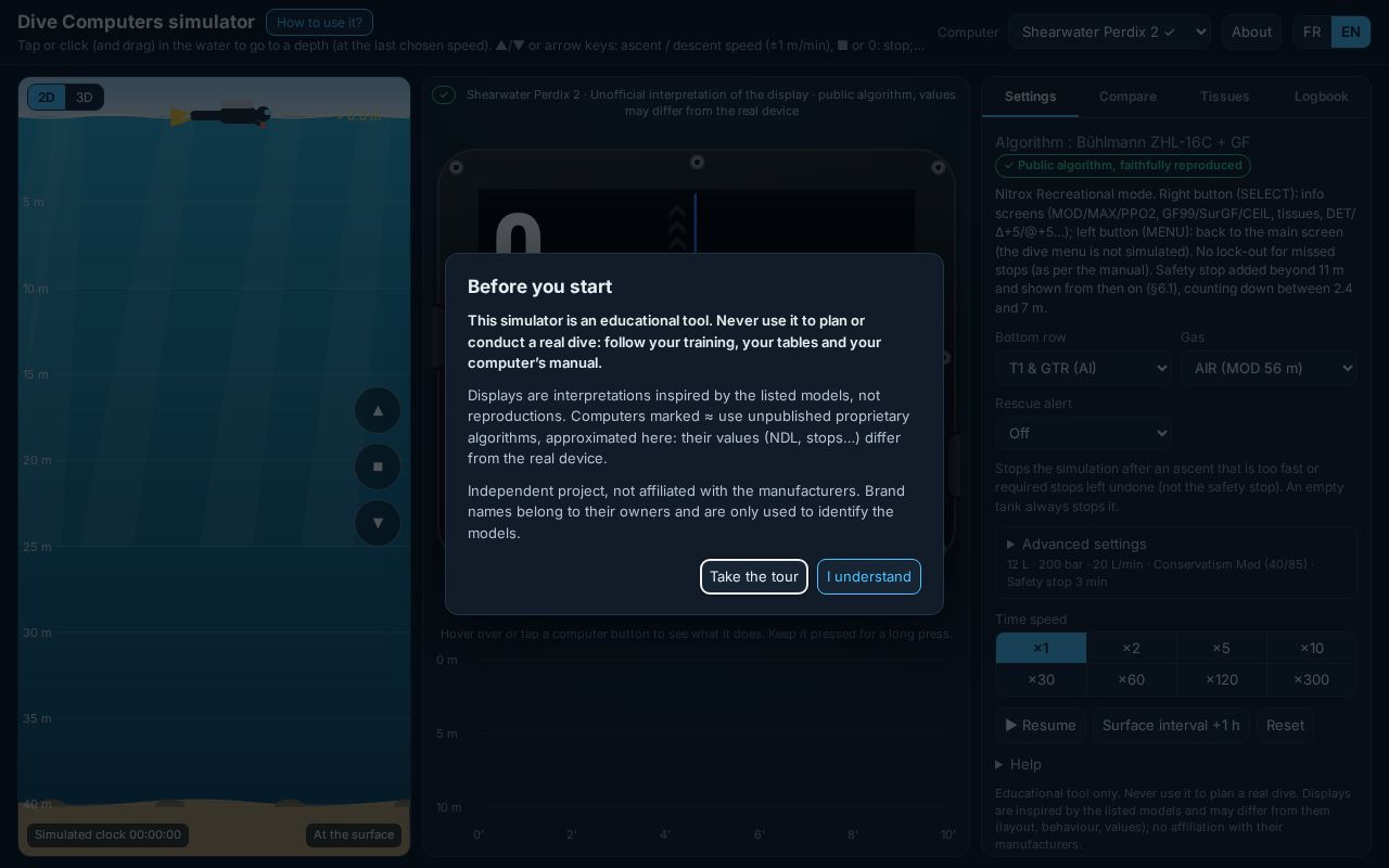 Preview of DiveComputerSimulator