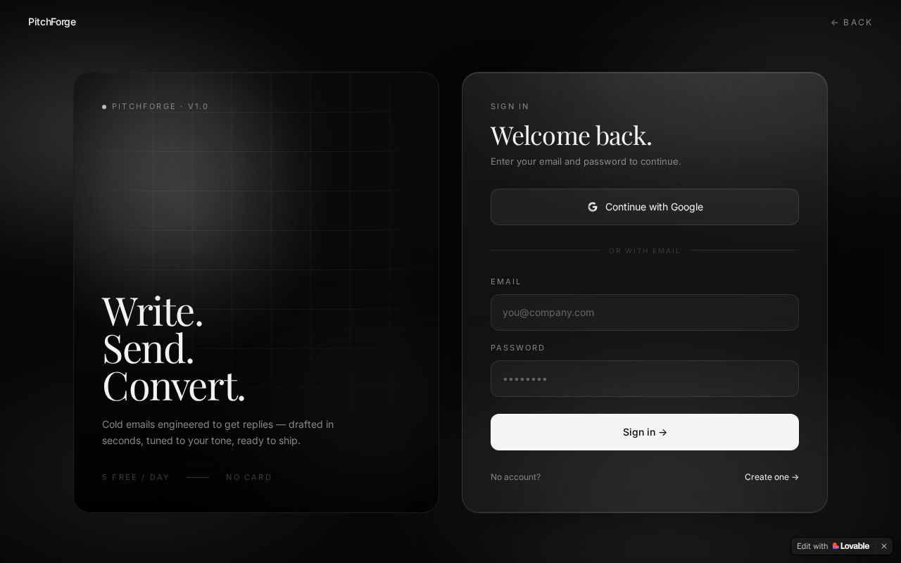 Preview of Sign in