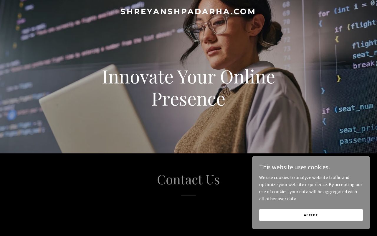 Preview of Website