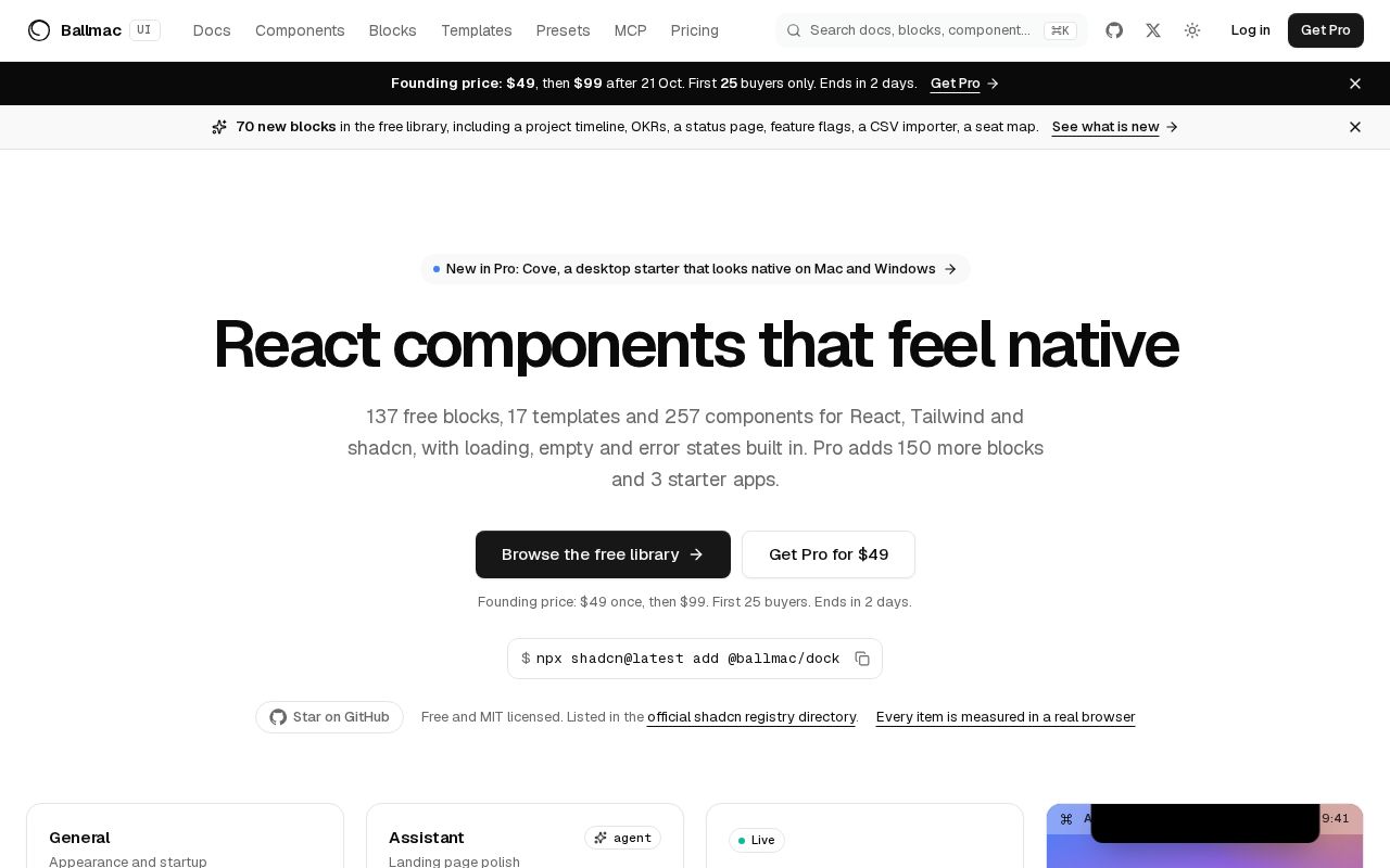 Preview of Ballmac Ui