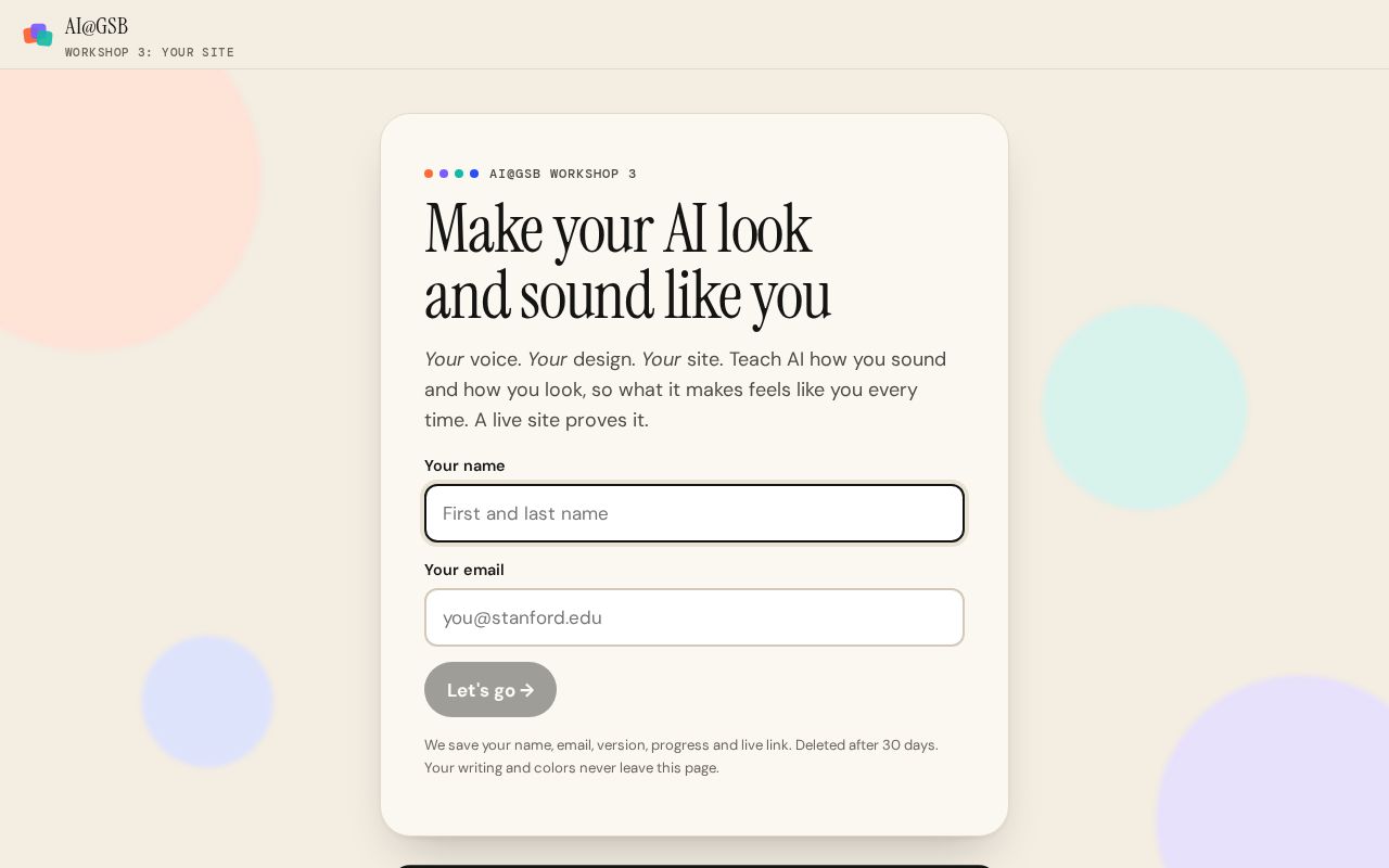 Preview of Make your AI look and sound like you