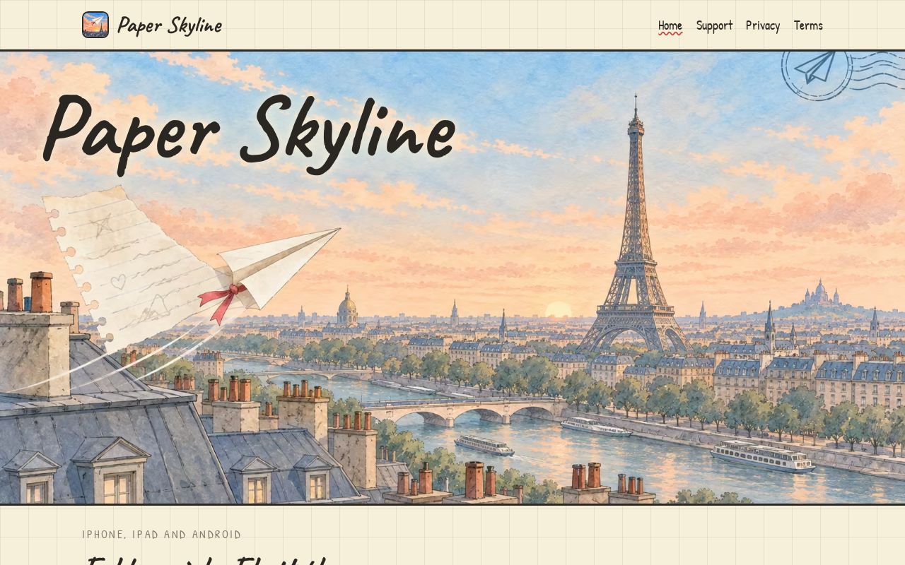 Preview of Paperskyline Website