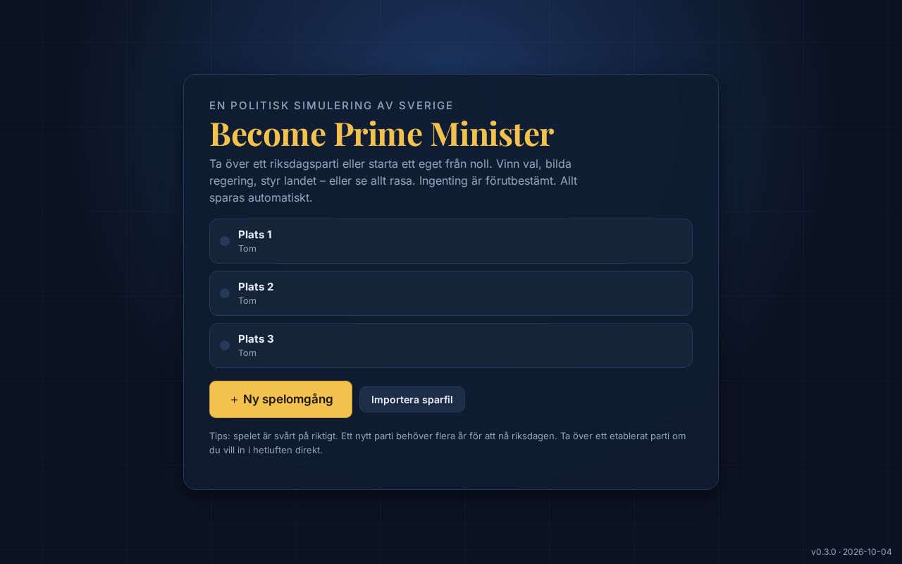 Preview of Become Prime Minister