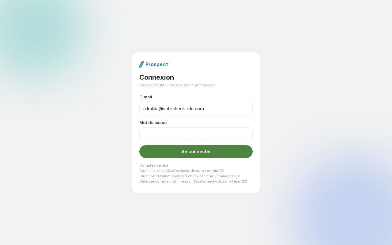 Preview of Gestion des prospects