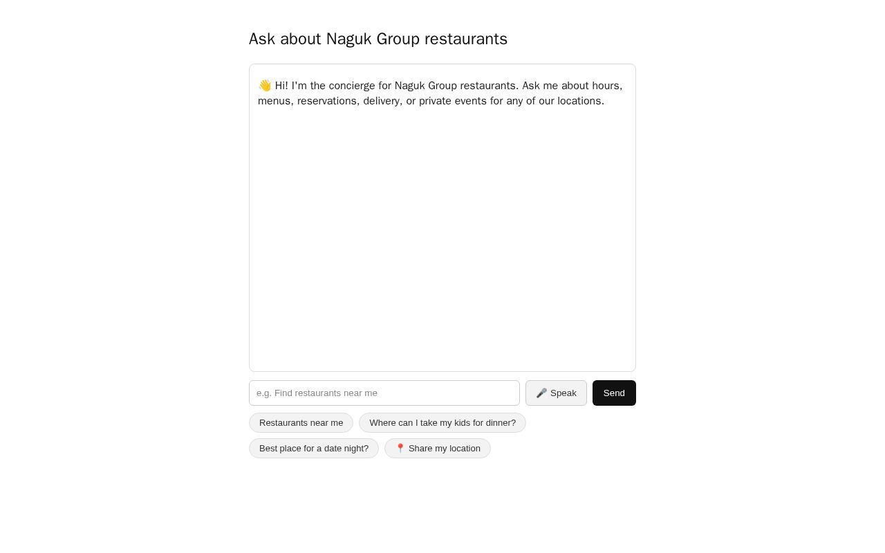 Preview of Naguk Chatbot