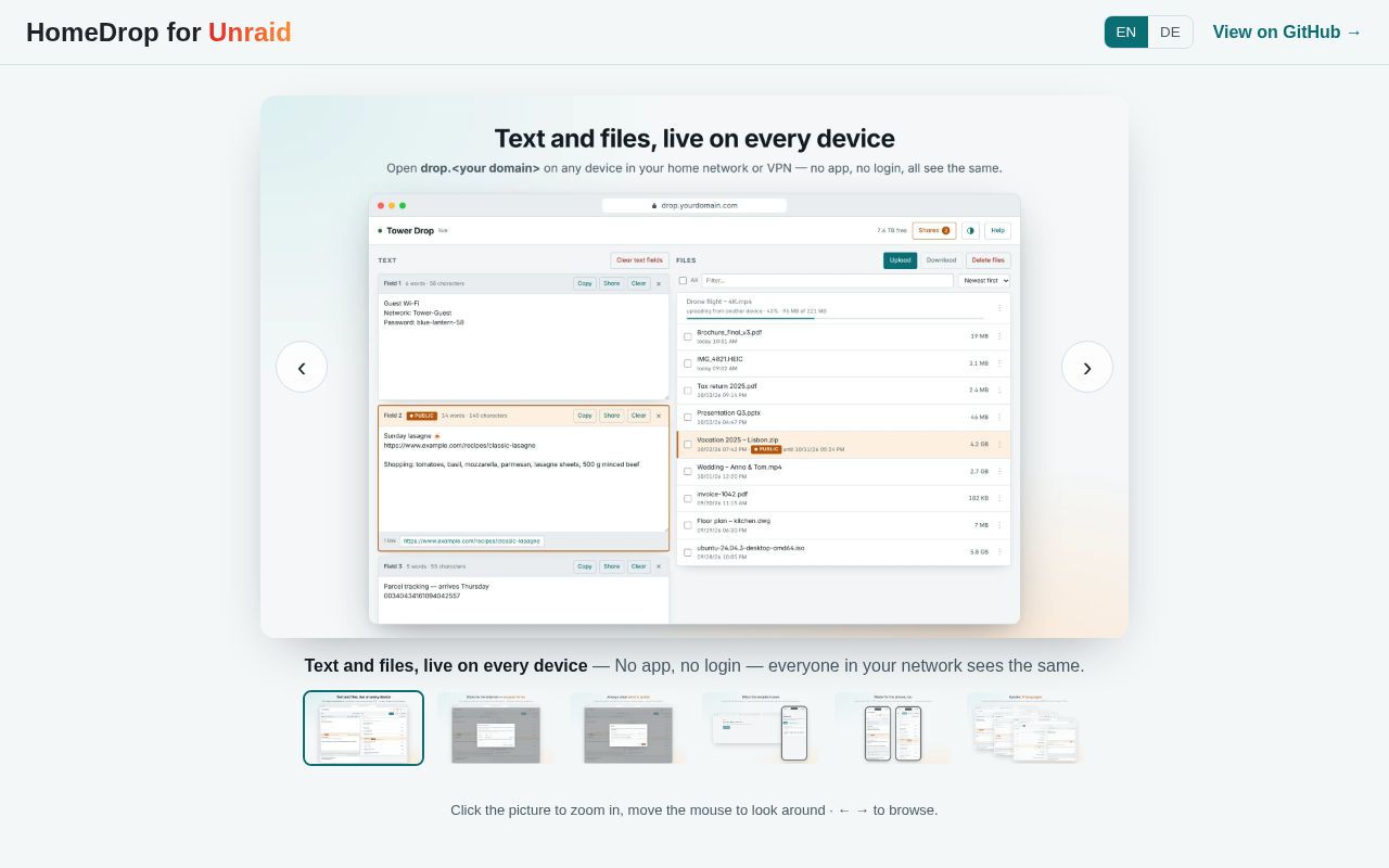 Preview of Homedrop