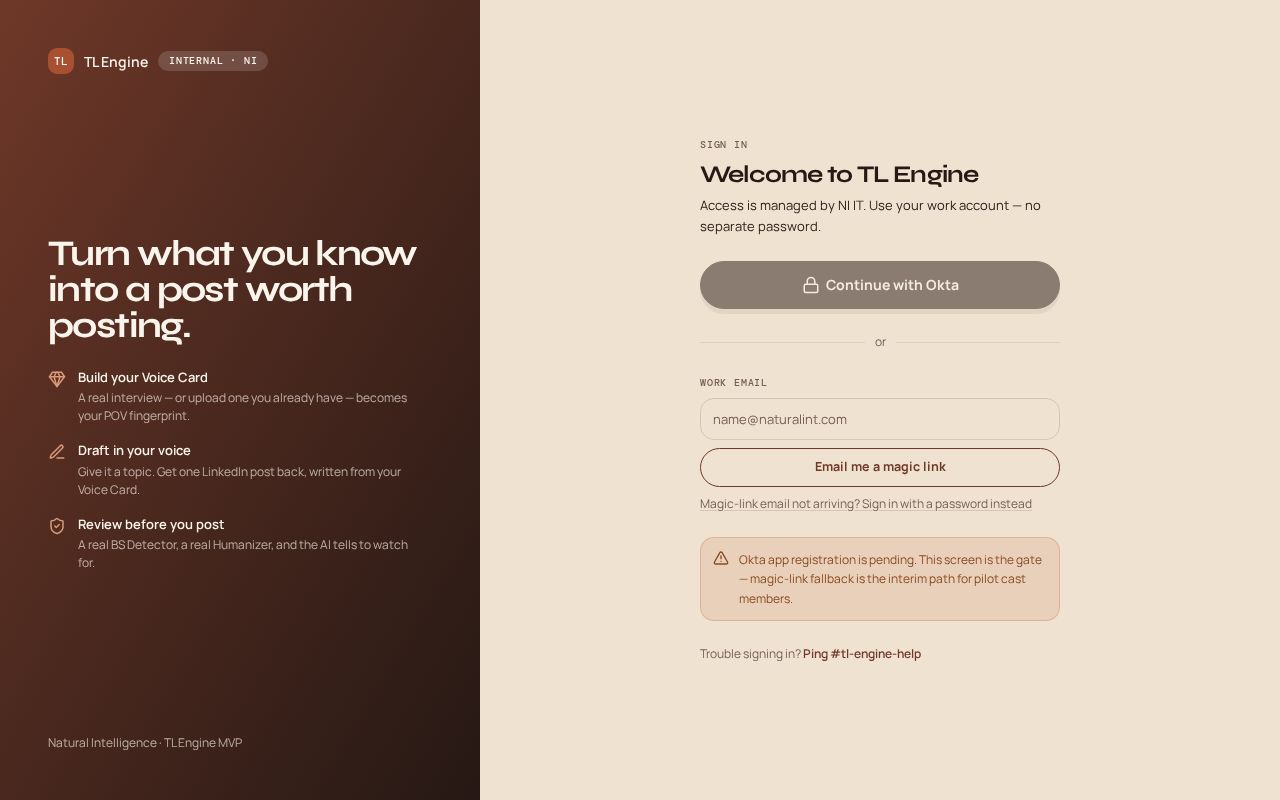 Preview of Tl Engine Mvp