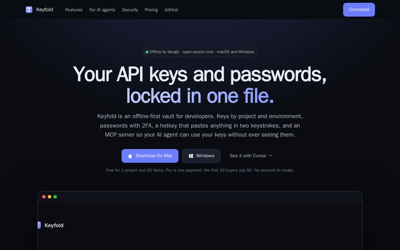 Preview of Keyfold