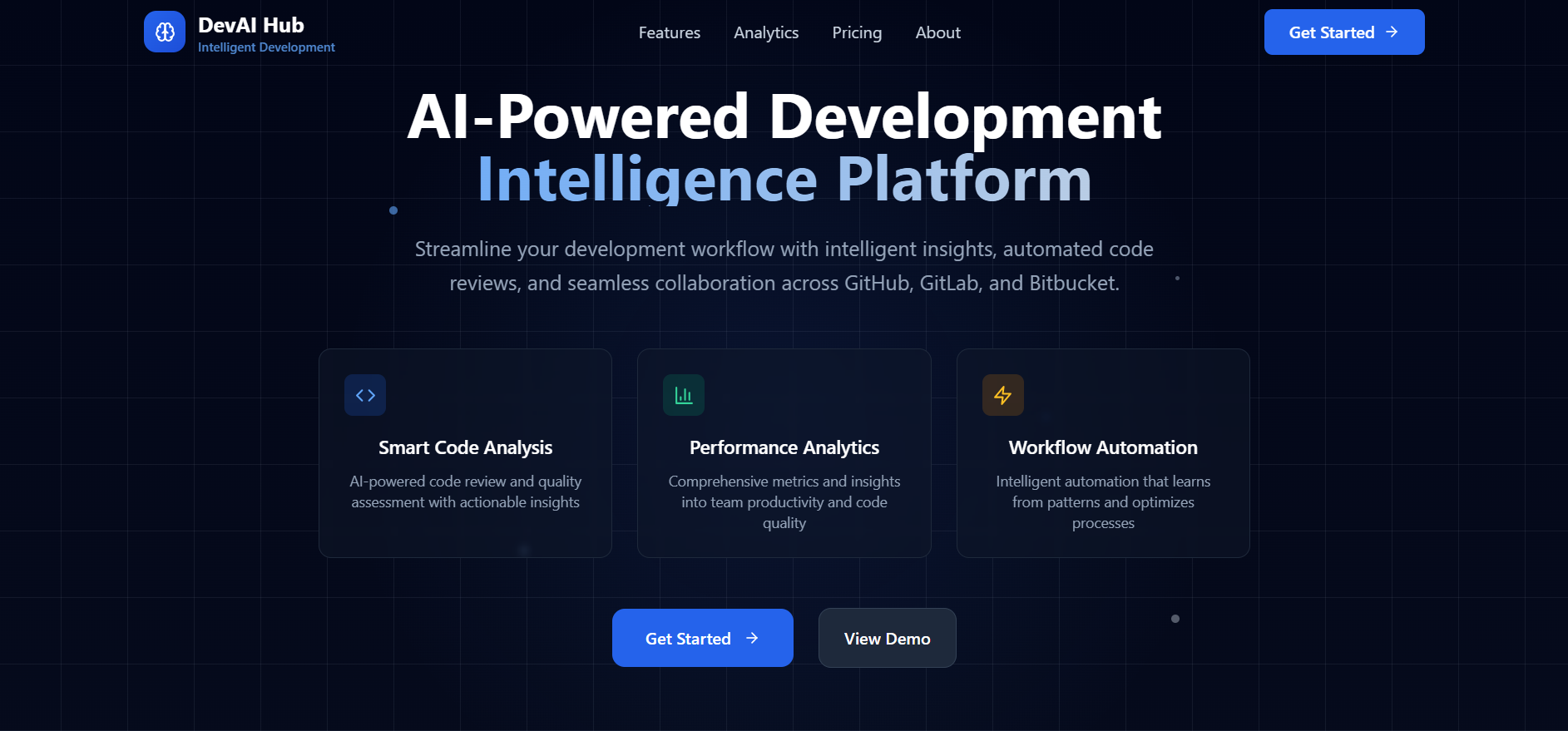 Preview of DevAI Hub
