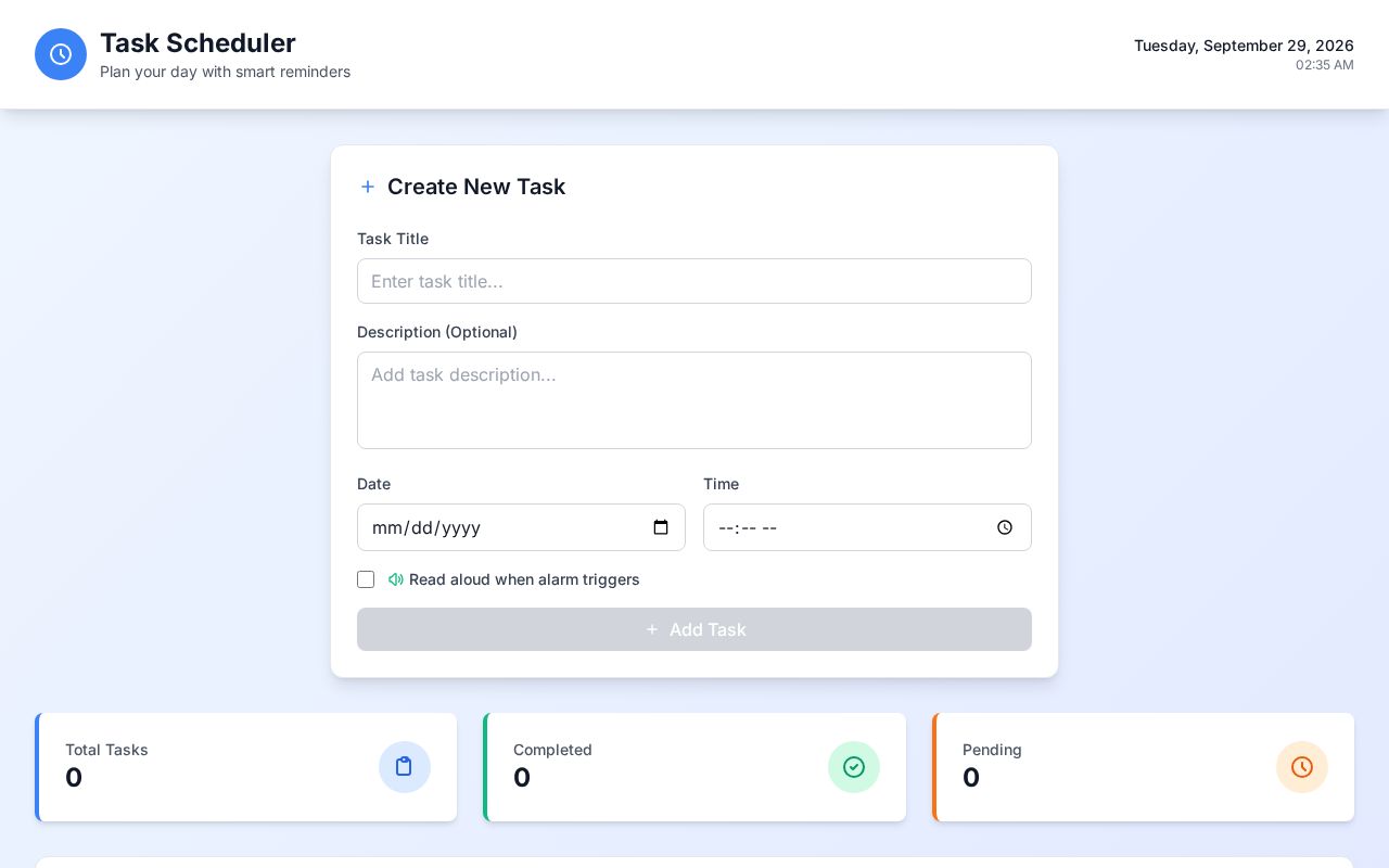 Preview of Task Reminder