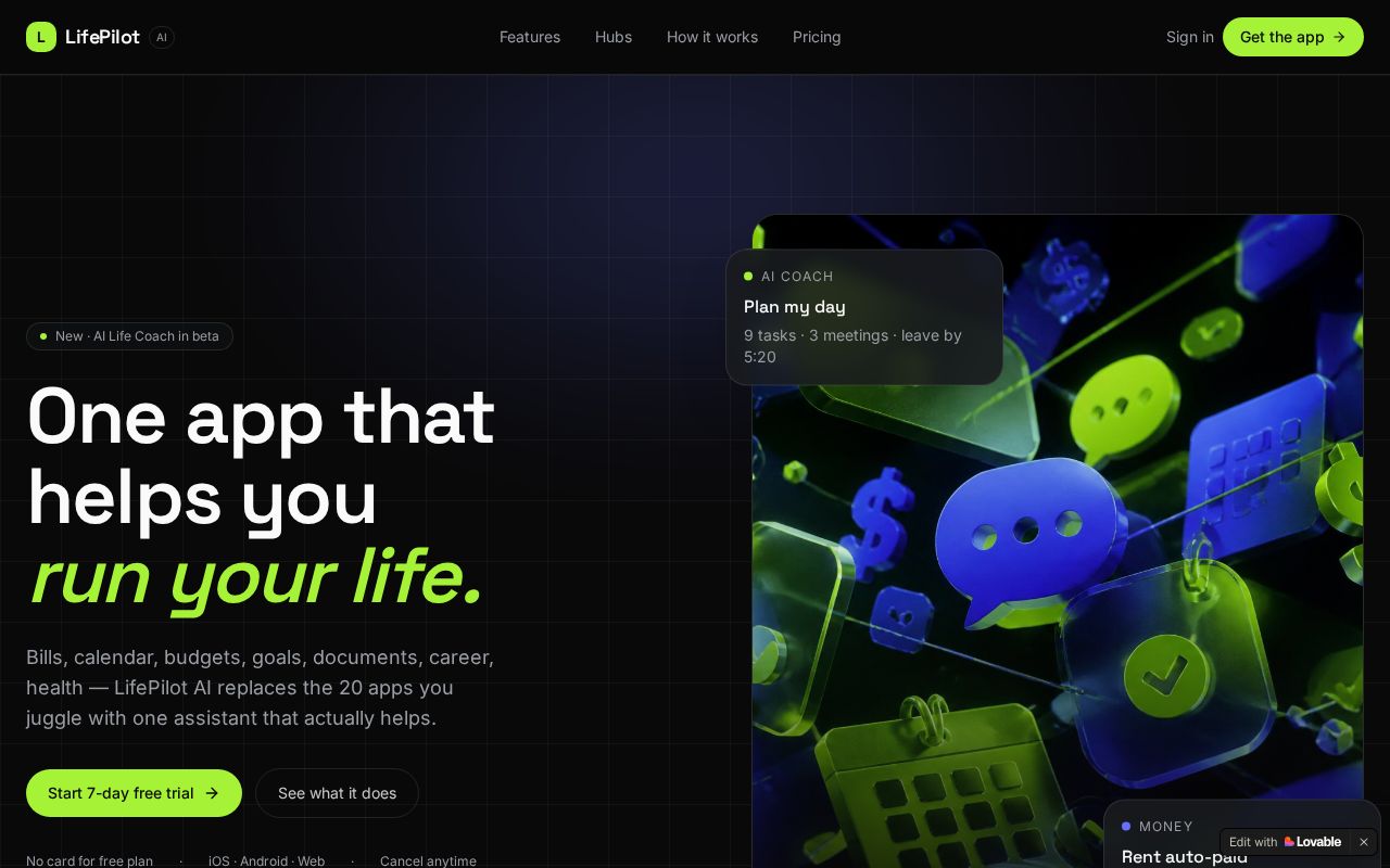 Preview of LifePilot AI