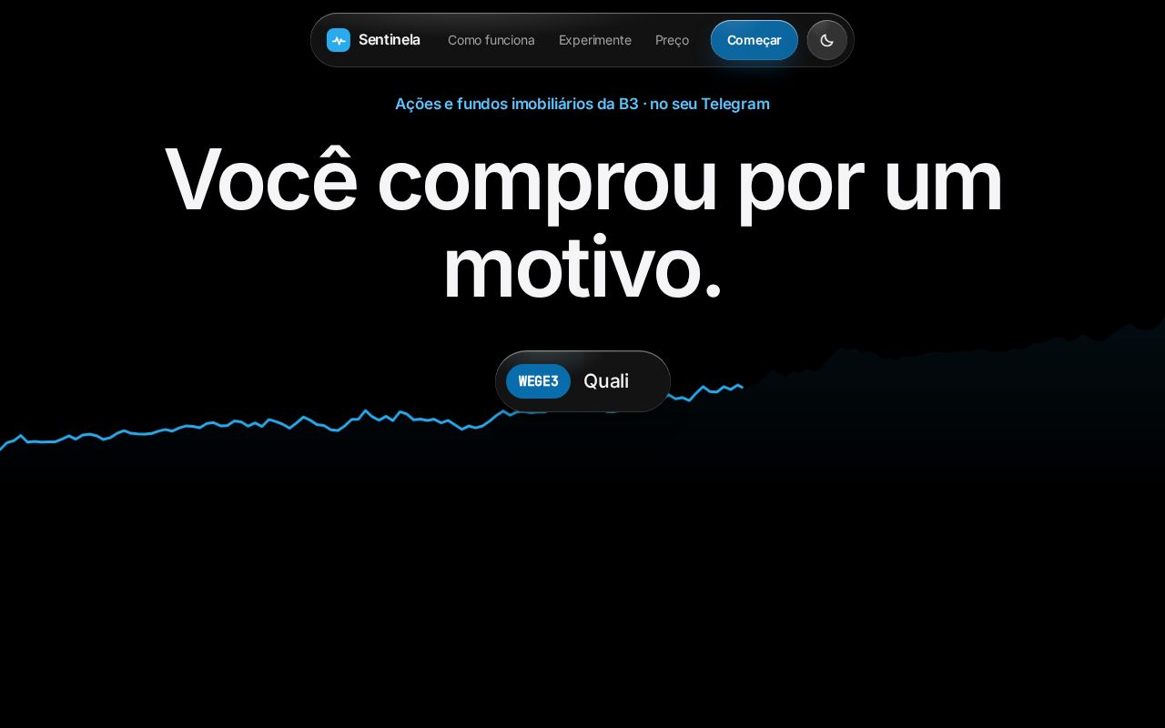 Preview of Sentinela Invest Github Io