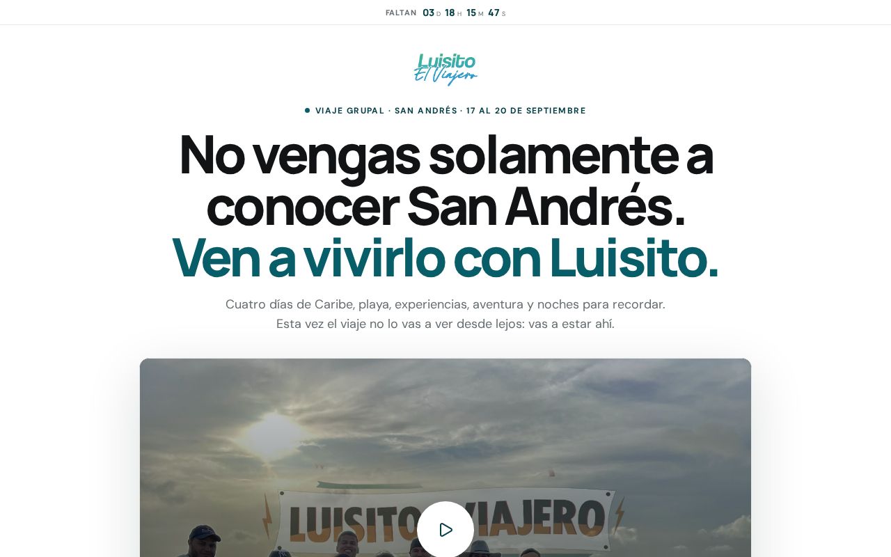 Preview of Viaje Grupal San Andres