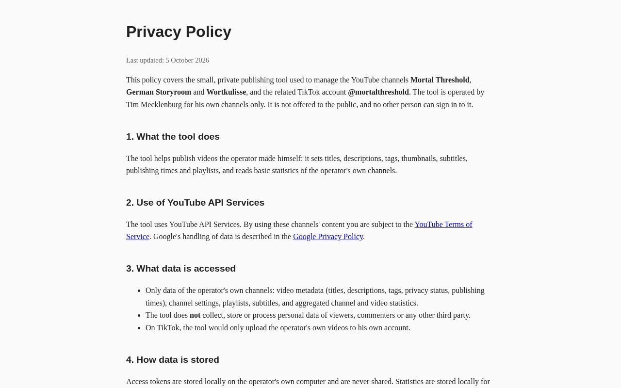 Preview of Channel Privacy