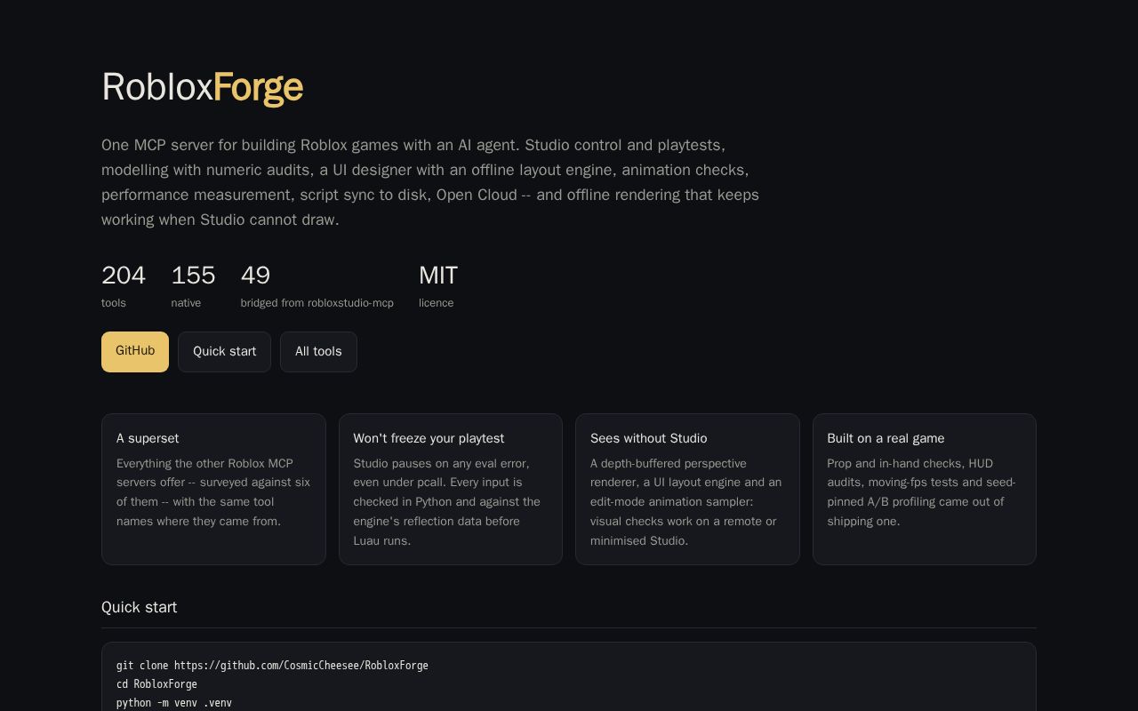 Preview of RobloxForge
