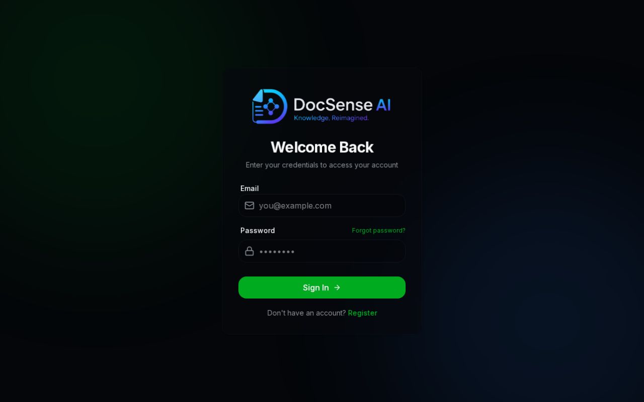 Preview of DocSense AI