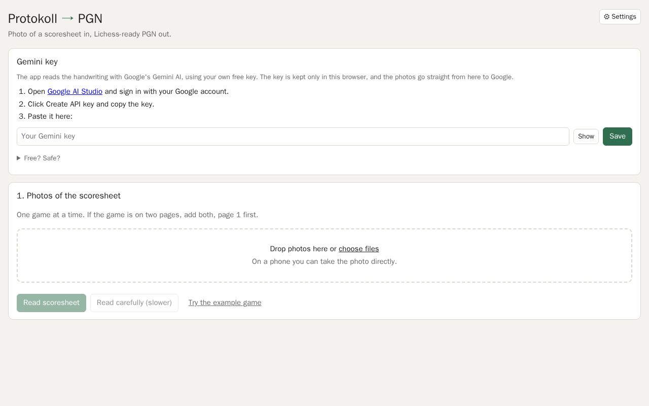 Preview of Chess Protocol Importer
