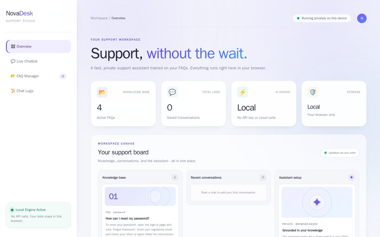 Preview of Ai Customer Support Chatbot