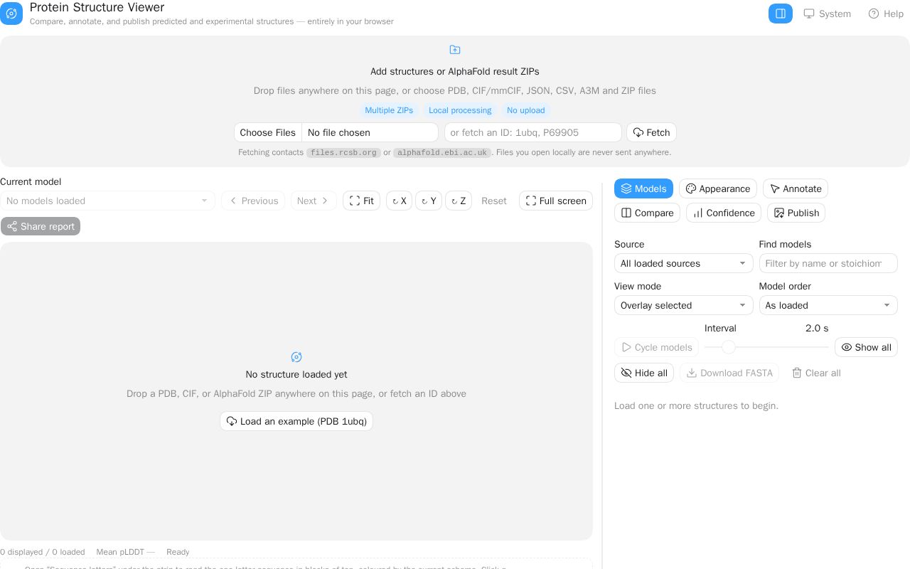 Preview of Protein Structure Viewer