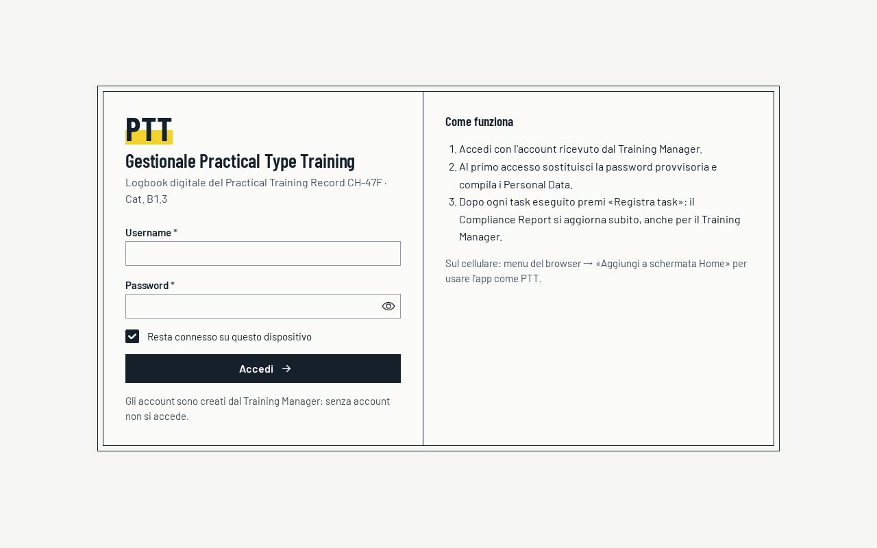 Preview of Gestionale Type Training