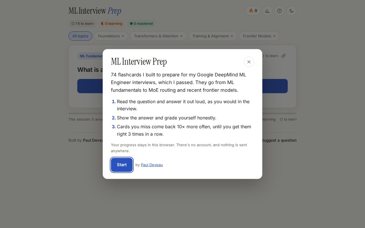 Preview of Ml Interview Study